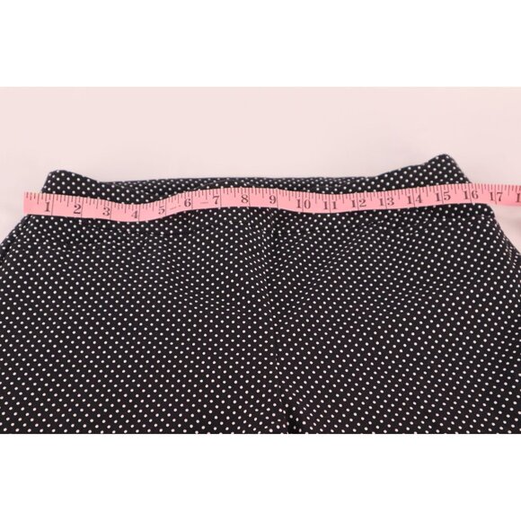 Chicos Black & White Polka Dot Ankle Pants Size‎ 1.5P Petite Stretch Waist Slim - Picture 8 of 9